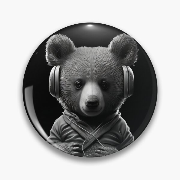 Artikelvorschau, Bear wearing headphones entworfen und verkauft von Rays84.