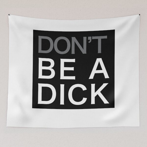 Item preview, DONT BE A DICK FUNNY BUMPER STICKER  designed and sold by estudio3e.