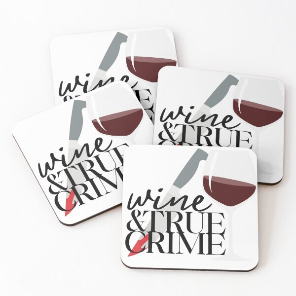 Item preview, Wine & True Crime Sticker designed and sold by SceneOfTheCrime.