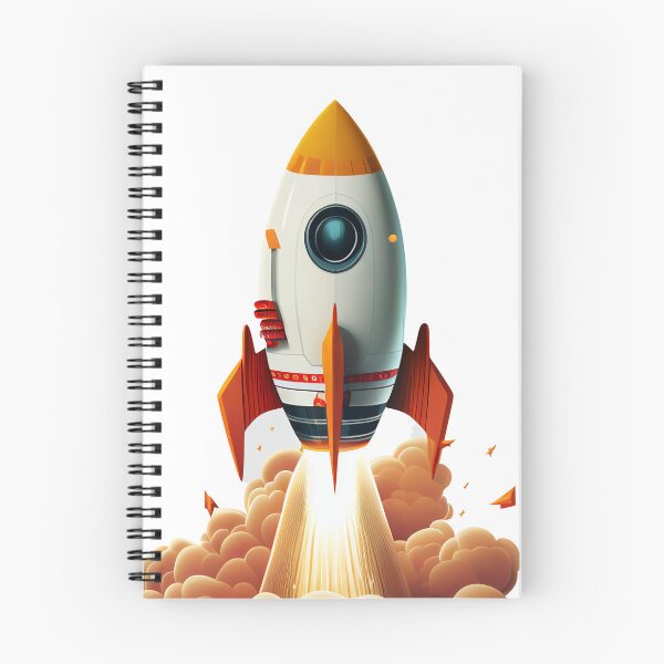 Item preview, Rocket ship, Wall Art Poster, Space, Toddler, Kids Room Nursery Print designed and sold by streamlinepubs.