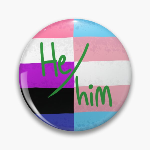 Item preview, Genderfluid Transgender Trans Nonbinary Pride Flag Mashup He/him Pronouns designed and sold by Spell-the-Bee.