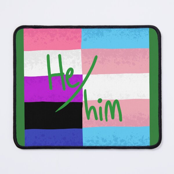 Item preview, Genderfluid Transgender Trans Nonbinary Pride Flag Mashup He/him Pronouns designed and sold by Spell-the-Bee.
