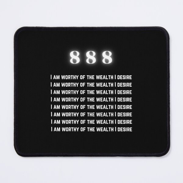 Item preview, Black 888 Afirmation worthy of Desires Black| 888 I Am| 888 Abundance| 888 Universe|888 Money| 888 Wealth| 888 Spirit| 888 Light designed and sold by DailySales8.