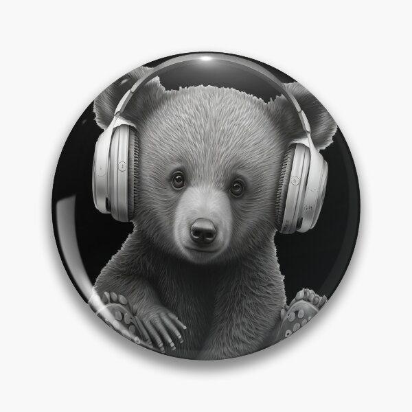 Artikelvorschau, Bear wearing headphones entworfen und verkauft von Rays84.