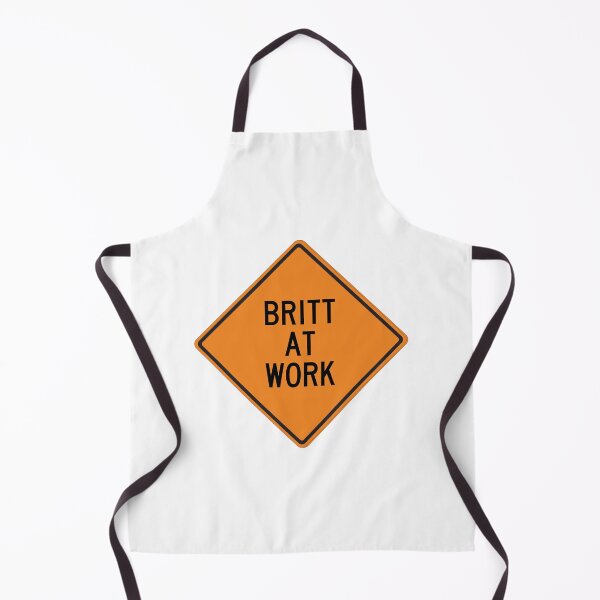 Item preview, Britt at Work Funny Warning Sign designed and sold by Wurmbone.