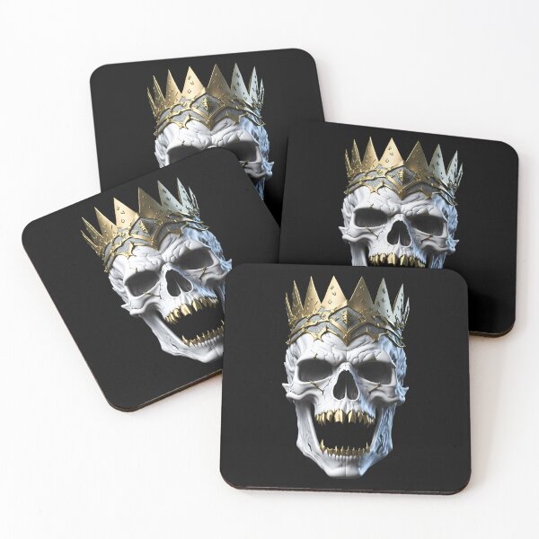 Item preview, Golden Crowned Skull designed and sold by Pixel Perfect Beauties.