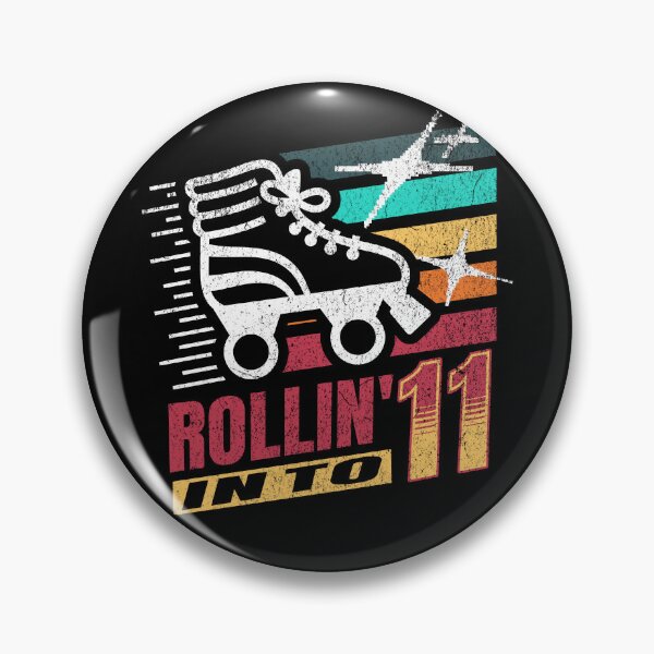 Item preview, Rollin' into 11 Vintage Roller Skating 11th Birthday Party  designed and sold by KaoKlong.