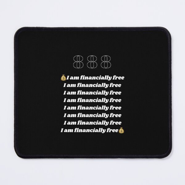 Item preview, Black 888 Afirmation financially free Black| 888 I Am| 888 Abundance| 888 Universe|888 Money| 888 Wealth| 888 Spirit| 888 Light designed and sold by DailySales8.