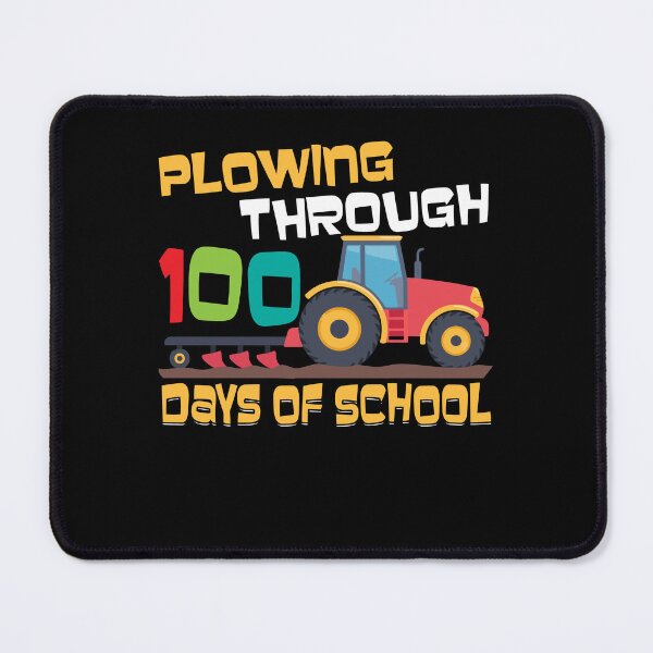 Item preview, Plowing Through 100 Days of School Farmer Tractor designed and sold by Dressed For  Duty.