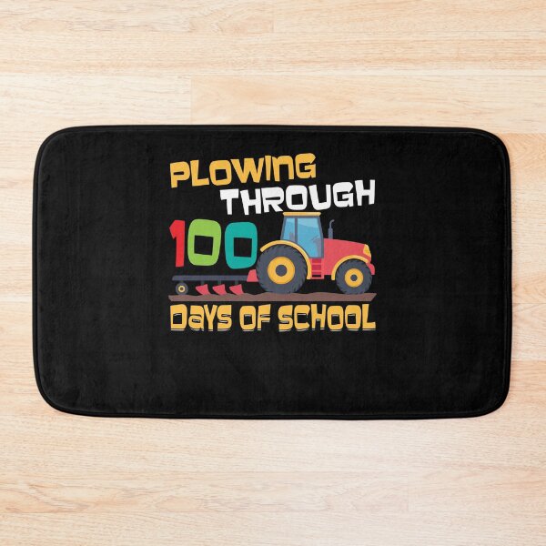 Item preview, Plowing Through 100 Days of School Farmer Tractor designed and sold by Dressed For  Duty.