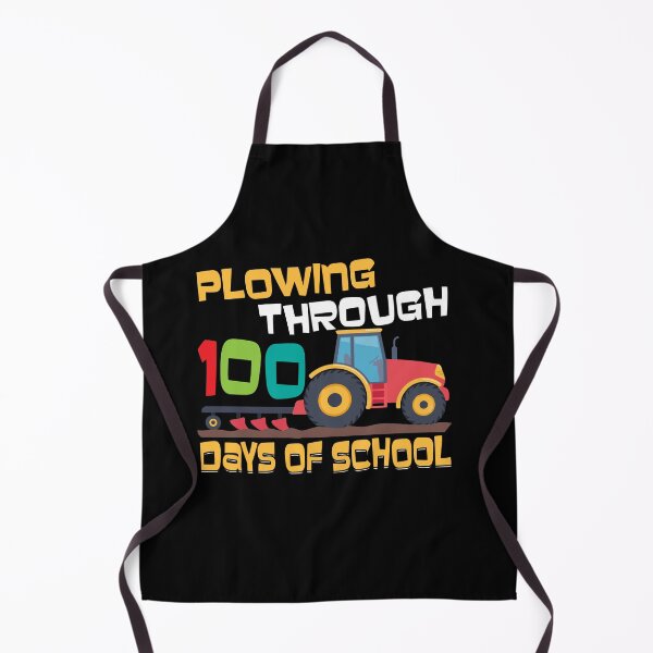 Item preview, Plowing Through 100 Days of School Farmer Tractor designed and sold by Dressed For Duty.
