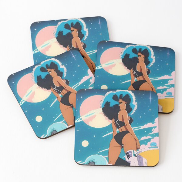 Item preview, I'll Call U Back | Black Anime Girls designed and sold by blackanimemecca.