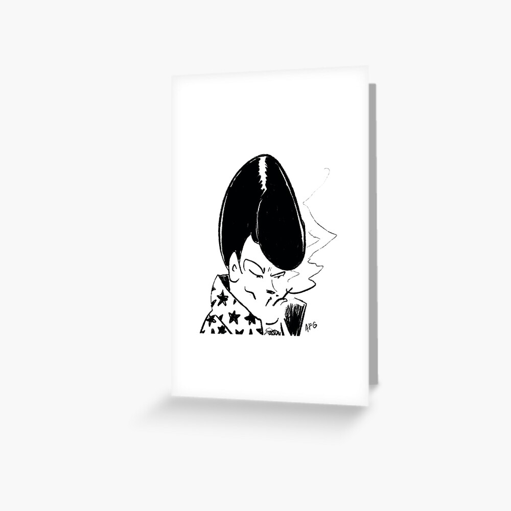Spanish Las Vegas Lounge Singer Greeting Card