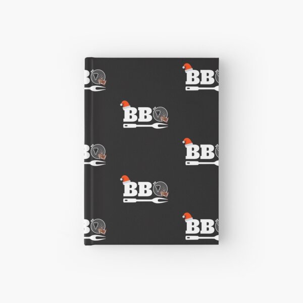 Christmas BBQ Smoker Shirt Xmas Barbecue Holiday Tee Hardcover Journal
