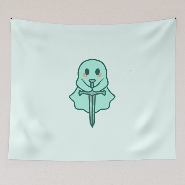 Item preview, ghost with sword designed and sold by DoesArtAndStuff.