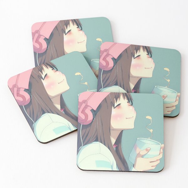 Artikelvorschau, Anime-Mädchen mit Tee entworfen und verkauft von PixyDesign.