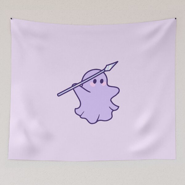 Item preview, ghost with spear  designed and sold by DoesArtAndStuff.
