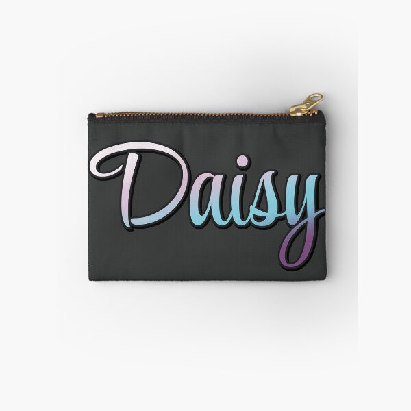 Item preview, Pretty Script Daisy Typographic Name in Cool Colors designed and sold by AloraDawnEve.