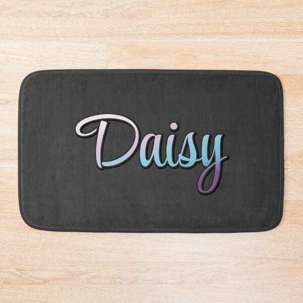 Item preview, Pretty Script Daisy Typographic Name in Cool Colors designed and sold by AloraDawnEve.