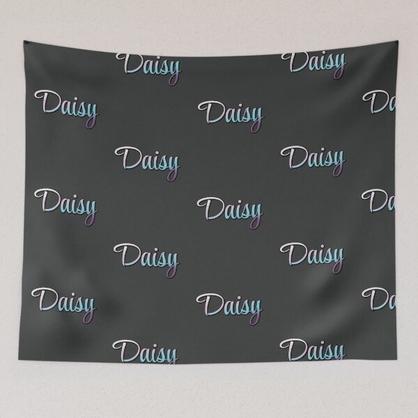 Item preview, Pretty Script Daisy Typographic Name in Cool Colors designed and sold by AloraDawnEve.
