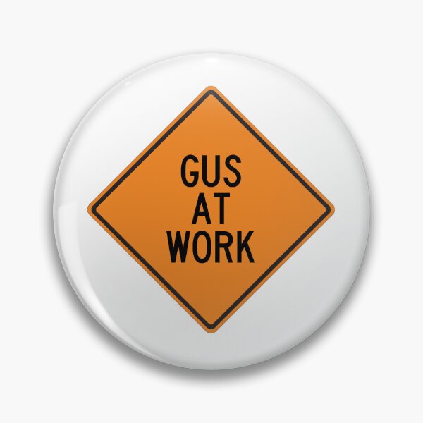 Item preview, Gus at Work Funny Personalized Warning Sign designed and sold by Wurmbone.