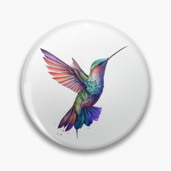 Item preview, Watercolor hummingbird designed and sold by RingSenev.