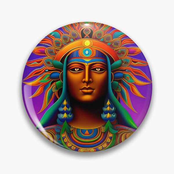 Item preview, New World Gods (26) - Mesoamerican Inspired Psychedelic Art designed and sold by TheThirdEye.