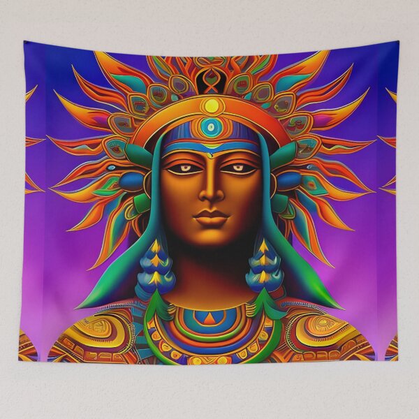 Item preview, New World Gods (26) - Mesoamerican Inspired Psychedelic Art designed and sold by TheThirdEye.