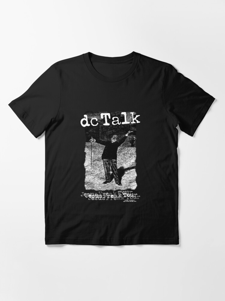 Thumbnail 3 of 7, Essential T-Shirt, Vtg 1996 DC TALK T Shirt Promo Jesus Freak Tour Concert Alternative Rock Christian Rap Hip Hop Band Usa Tops designed and sold by FrancisSmith1.