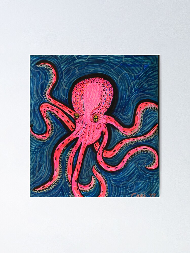 Thumbnail 1 of 3, Poster, Octo designed and sold by CariGDesigns.
