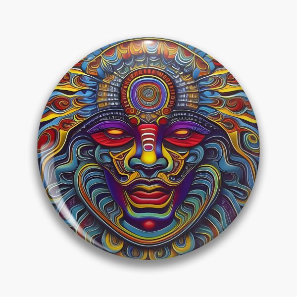 Item preview, New World Gods (27) - Mesoamerican Inspired Psychedelic Art designed and sold by TheThirdEye.
