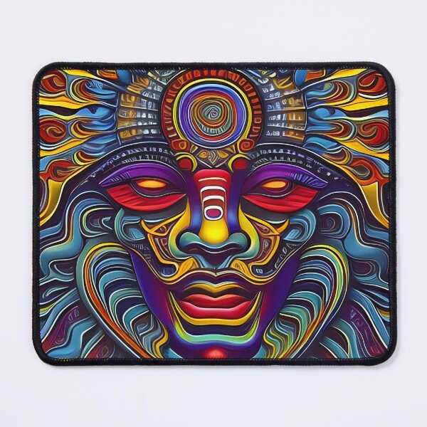 Item preview, New World Gods (27) - Mesoamerican Inspired Psychedelic Art designed and sold by TheThirdEye.