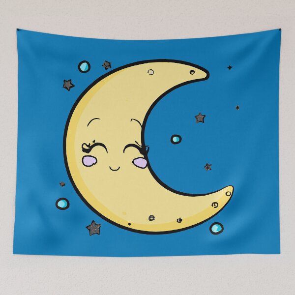 Item preview, Cute Moon Face designed and sold by Handstand365.