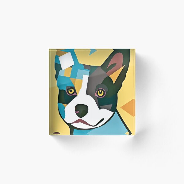 Aperçu de l'œuvre Chien abstrait jaune créée et vendue par HenryMaster.