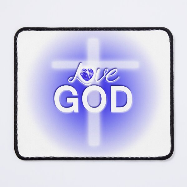 Item preview, Love God, God is Love, Jesus, Angels, Cross, Blue, Spiritually Uplifting, Peace designed and sold by Siela.