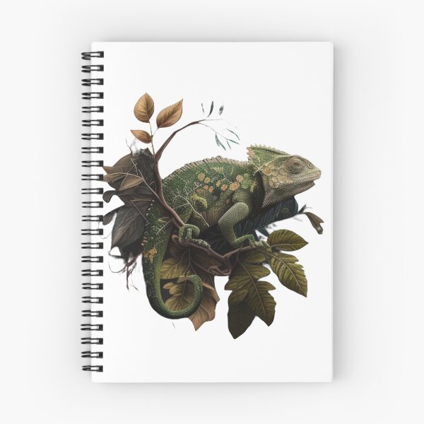 Item preview, Chameleon in Vintage Botanicals Sticker designed and sold by Benin Store ®.