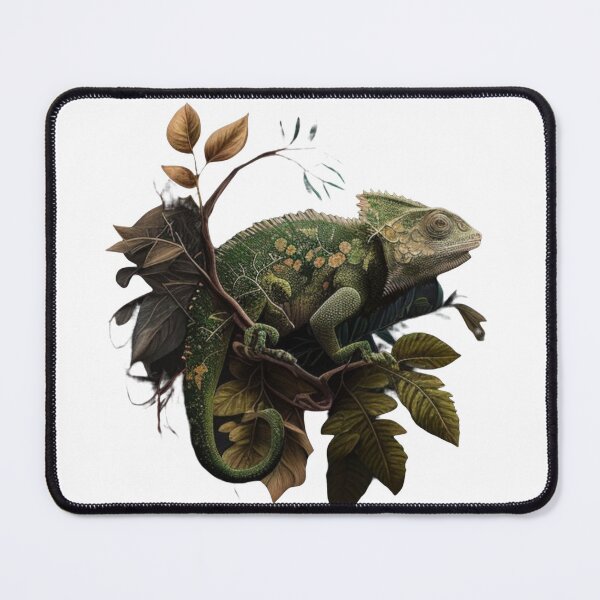 Item preview, Chameleon in Vintage Botanicals Sticker designed and sold by Benin Store ®.