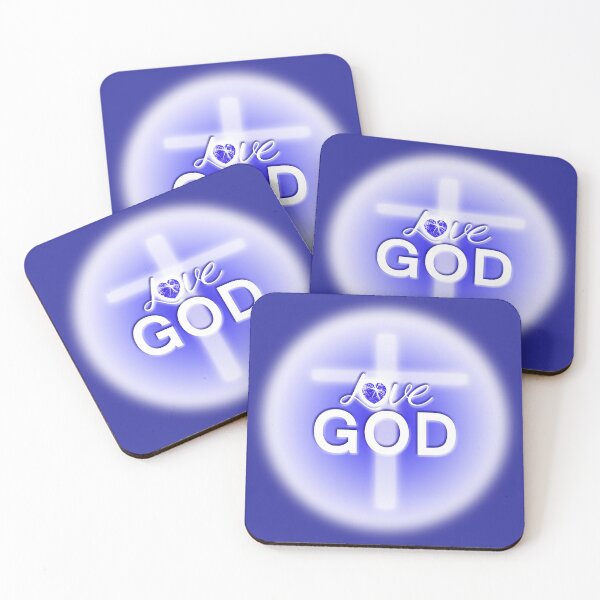 Item preview, Love God, God is Love, Jesus, Angels, Cross, Blue, Spiritually Uplifting, Peace designed and sold by Siela.