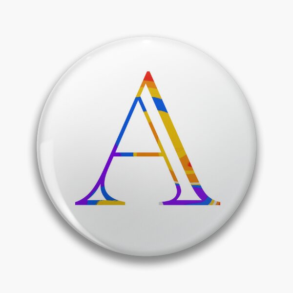 Artikelvorschau, Regenbogen-Initialen A in Großbuchstaben entworfen und verkauft von Guilianna.