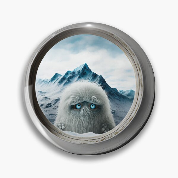 Item preview, Yeti Bigfoot Sasquatch Peeking Through Window in Northern Mountains designed and sold by Bleknervin.