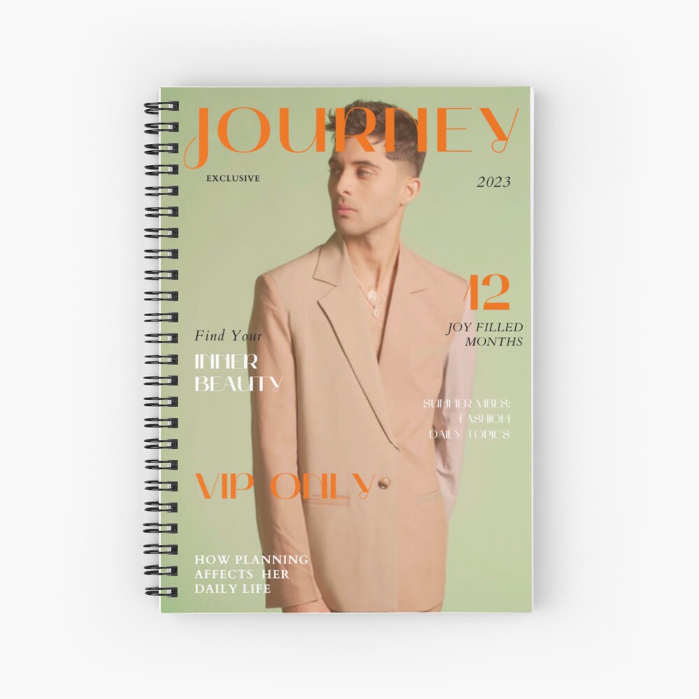 Planner magazine cover fashionable 2023 luxury book diary magazine Journal