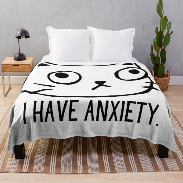 Item preview, I Have Anxiety Stressed Cat designed and sold by CraftsbyKi.