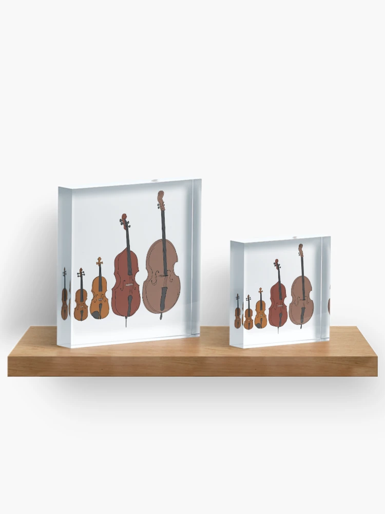 Thumbnail 3 of 5, Acrylic Block, String Instruments designed and sold by OneCreativeBee.