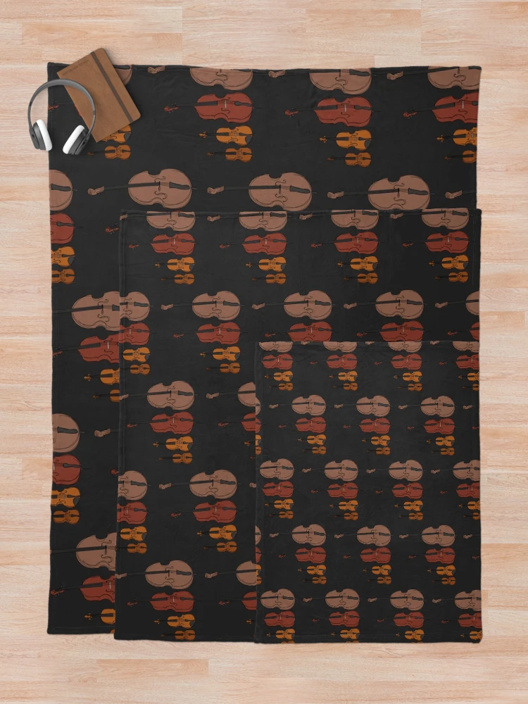 Thumbnail 5 of 6, Throw Blanket, String Instruments designed and sold by OneCreativeBee.
