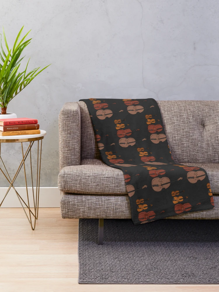 Thumbnail 2 of 6, Throw Blanket, String Instruments designed and sold by OneCreativeBee.