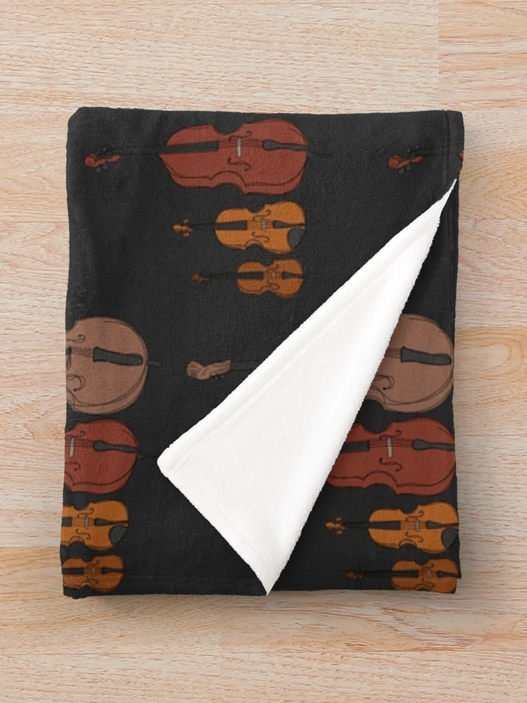Thumbnail 3 of 6, Throw Blanket, String Instruments designed and sold by OneCreativeBee.