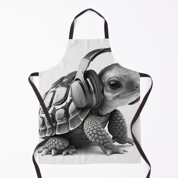 Item preview, Turtle wearing headphones designed and sold by Rays84.