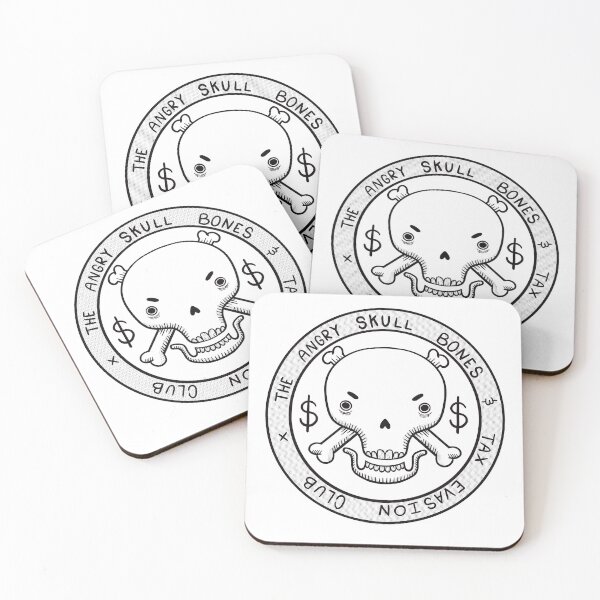 Item preview, Skulls and tax evasion designed and sold by TheCrowJar.