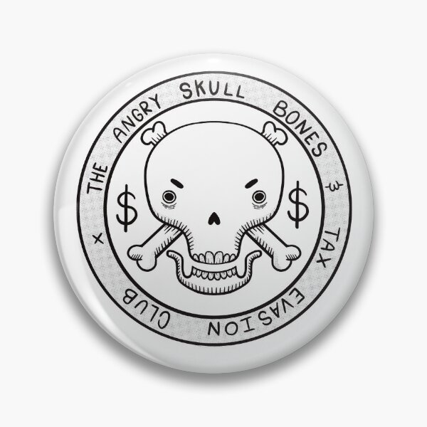 Item preview, Skulls and tax evasion designed and sold by TheCrowJar.