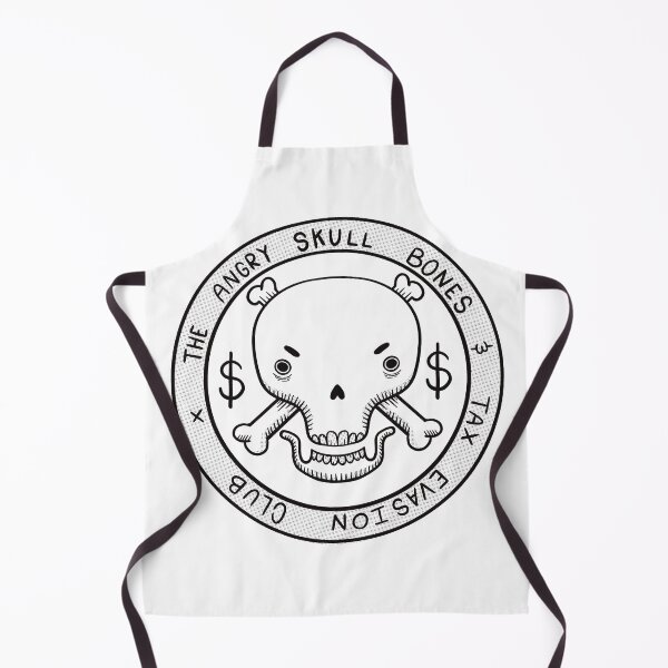 Item preview, Skulls and tax evasion designed and sold by TheCrowJar.